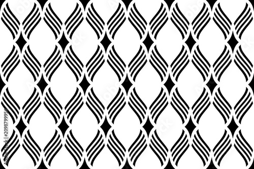 Abstract Seamless Geometric Diamonds and Lines Pattern.
