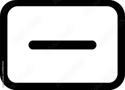 Photos Minus sign icon vector illustration