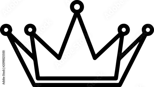 Foto Crown icon symbol royal headband jewelry crown royalty monarch crest emblem tiar