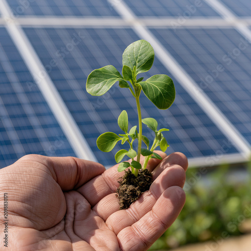 plant in hand