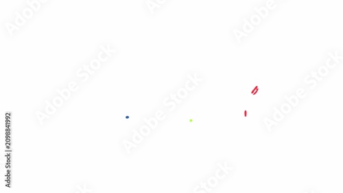 Love Text Writing Animation 4K Seamless Loop with Alpha Channel