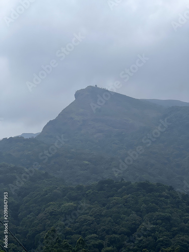 clouds over mountain