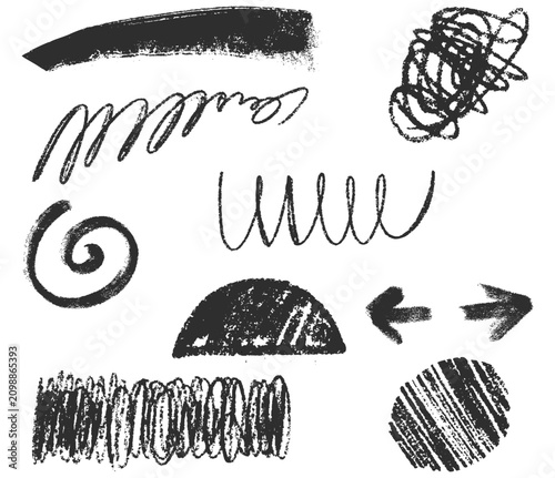 Obraz na płótnie Doodle sketch style of sketchy pen and scribble hand drawn illustration for concept design