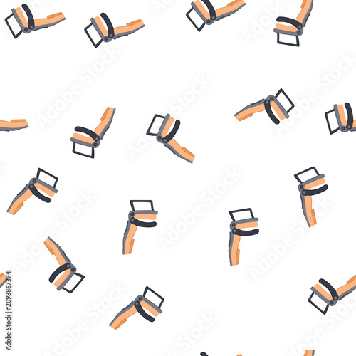 Принти на полотні pattern recline seat airplane cartoon