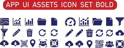 app ui assetst icon set  vector and png 