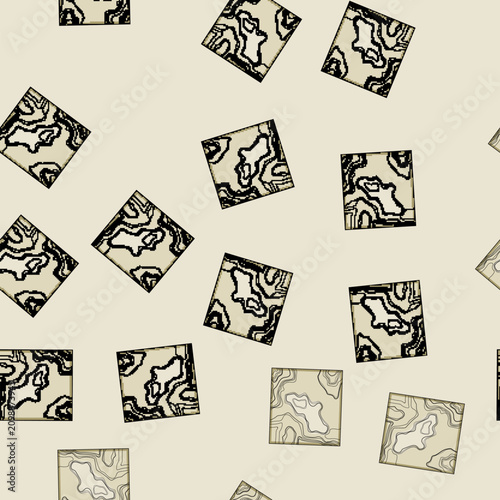 Photos seamless pattern ridge sea topogrphic cartoon