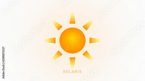 sun animation, solaris logo, sunrise, modern gradient