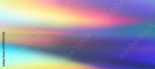 Luxury pearlescent silk gradient backdrop with soft aurora texture. Iridescent pearl gradation background with pastel nacre ombre. Holograph rainbow foil with sunlight reflection. Realistic vector bg