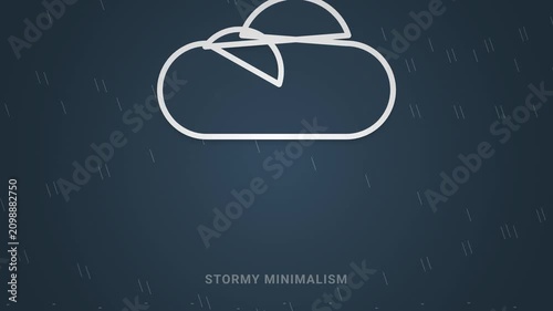 stormy minimalist animation background