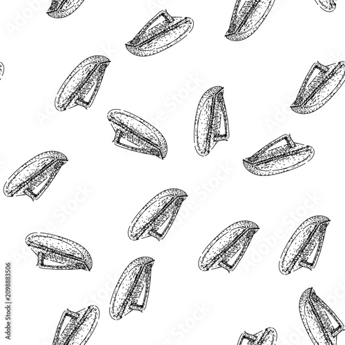 Foto seamless pattern absorbent ink blotter hand drawn