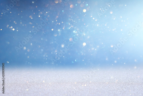 Abstract background of soft focus bokeh lights
