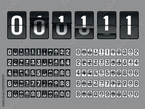 Canvas Print Scoreboard flip animation