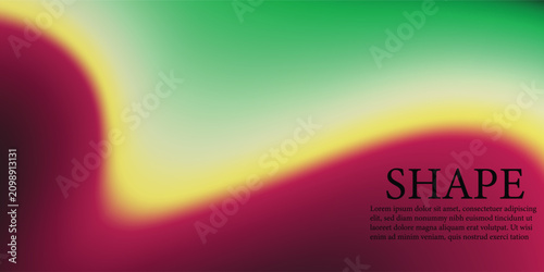 Photos Modern website hero section template with vibrant gradient mesh background, navi