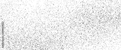 Cuadro en lienzo Black and white grunge design with black ink droplets and paint splashes