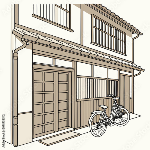 Obraz na plátně Traditional Machiya Townhouse 1