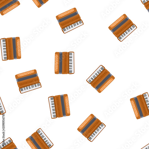 Foto pattern reeds accordion cartoon