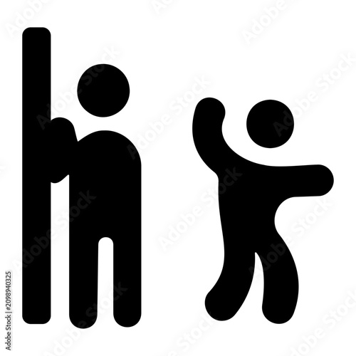 hide and seek Solid icon