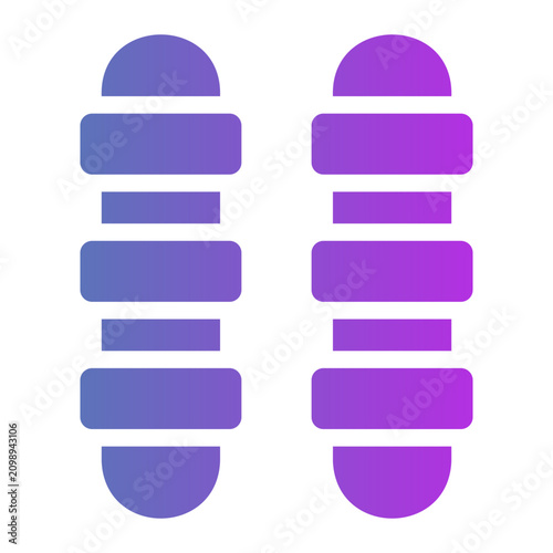 Foto clogs Line Gradient Icon