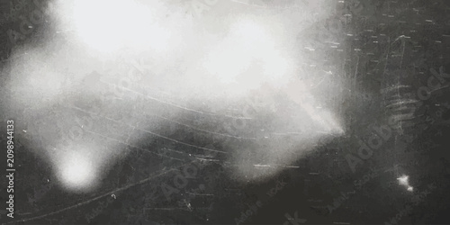 Foto Abstract moody dark grayscale bokeh background with glowing orbs abstract backgr