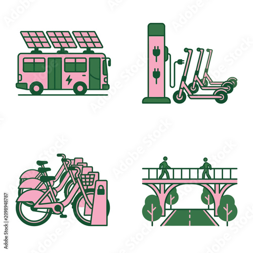 Eco friendly transportation options available.