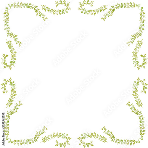 Green Leafy Border Decoration
