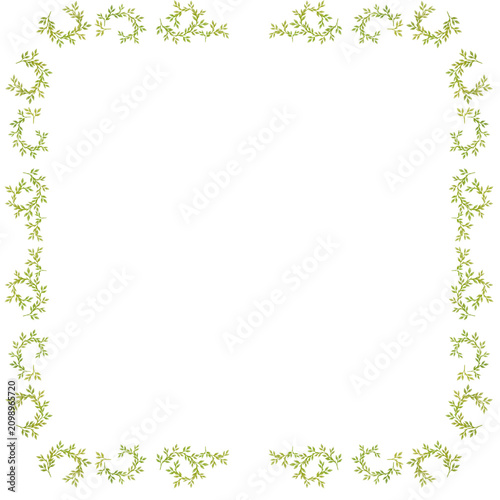 Green Leafy Border Decoration