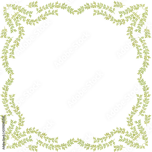 Green Leafy Border Decoration