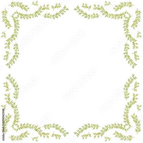 Green Leafy Border Decoration
