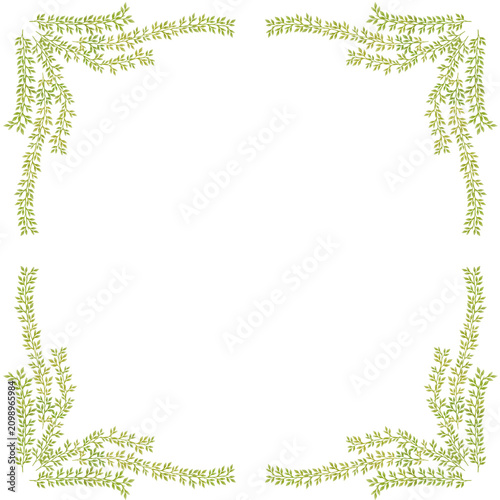 Green Leafy Border Decoration