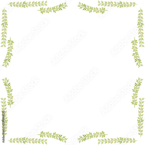 Green Leafy Border Decoration