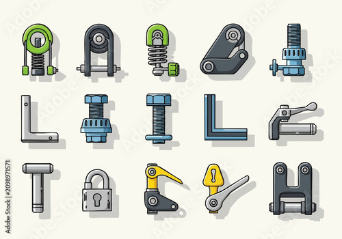 Industrial Metal Lock Mechanisms.