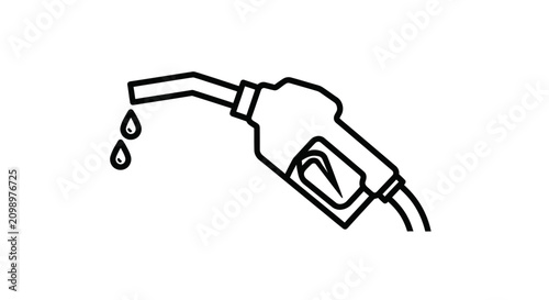 Gasoline Fuel Pump Nozzle Icon