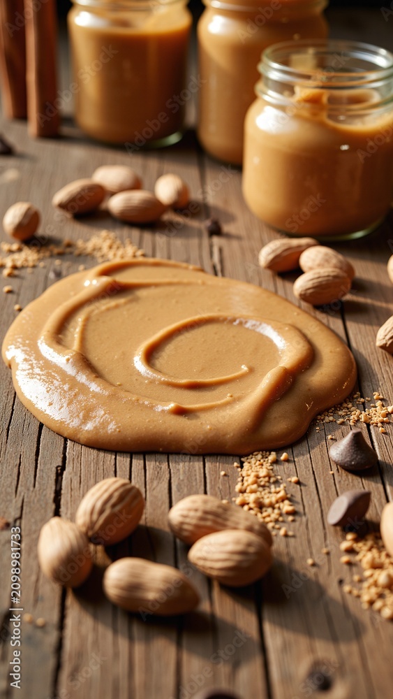 Fototapeta premium Delicious Peanut Butter Spread