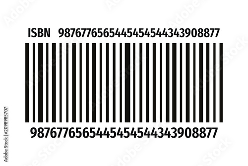 Isbn barcode with long numerical sequence