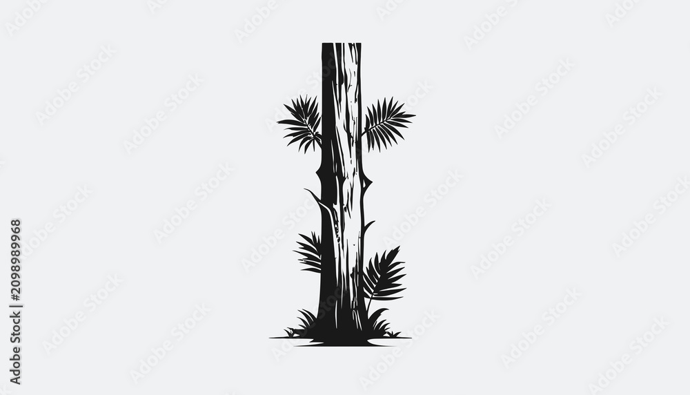 Εκτύπωση καμβά Detailed view of a cactus plant.