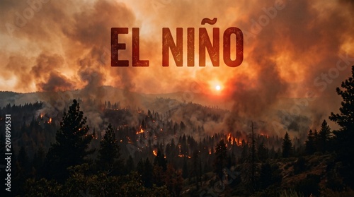El Ni?o Weather Phenomenon Causing Widespread Wildfires and Environmental Destruction.