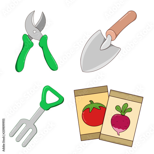 Garden Tools Illustration