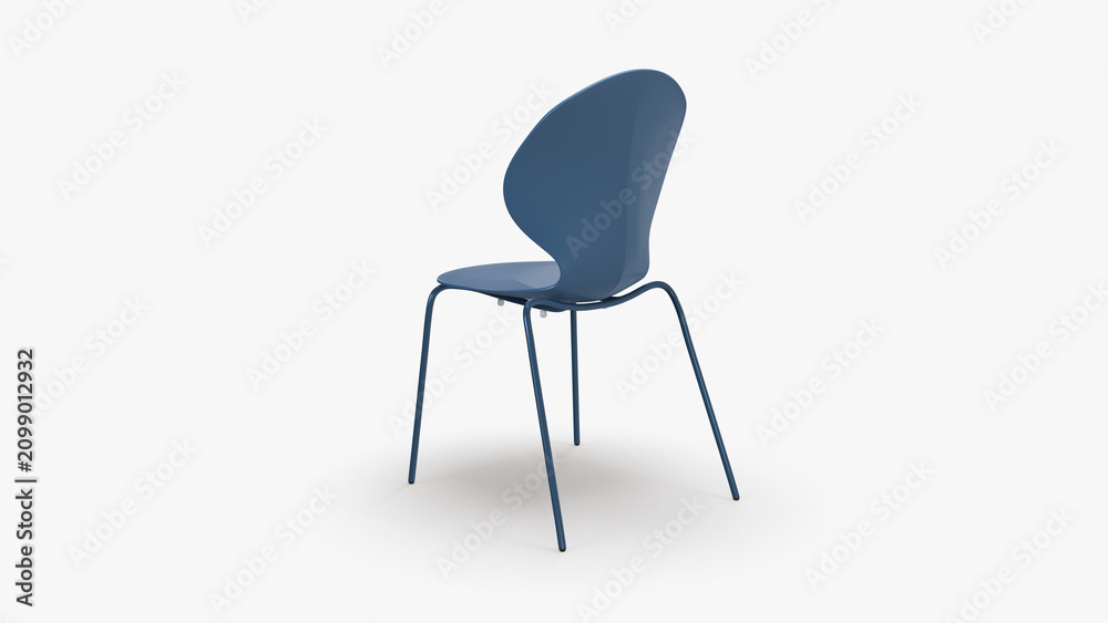 Fototapeta premium Blue Chair 3D Rendering