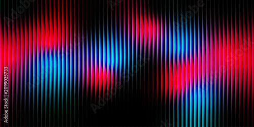 Tableau sur toile Vector colorful stripe diagonal gradient fabric dynamic line textile abstract background