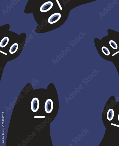 Cute Pattern Cat Design