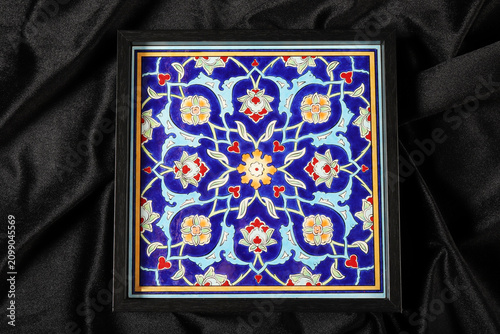 Handmade ceramic wall decorations. Turkey.