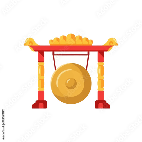 Indonesian Bronze Gong Musical Instrument