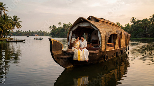 Romantic Houseboat Getaway in Kerala