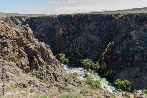 фотографія The Black Canyon, which is a fragment of the Charyn Canyon, Kazakhstan