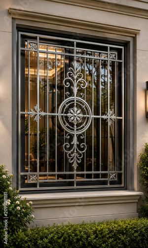 Luxury Decorative Aluminum Window Grill for Modern Villa Exterior  Elegant Architectural Window Security Design