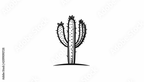 Φωτογραφία Cactus plant with sharp spines.