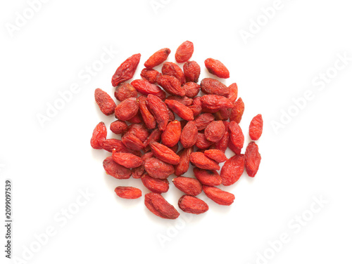 Quadro su tela Pile of dried goji berries