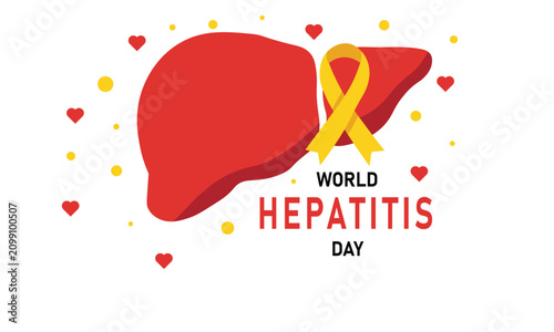 World Hepatitis day background 