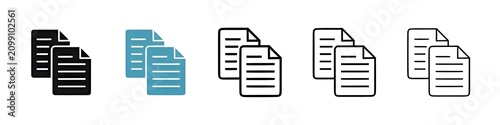 Fotografía Duplicate Icon Set