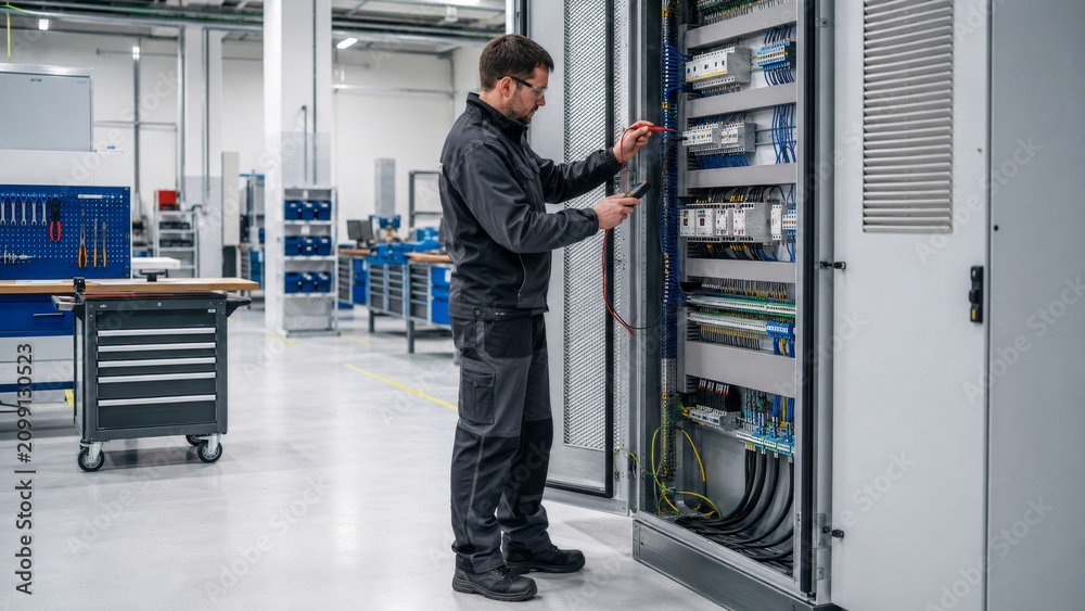 Fototapeta premium Industrial Electrical Maintenance Technician Training